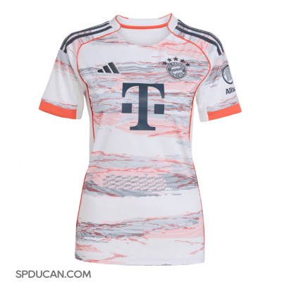 Zenski Nogometni Dres Bayern Munich Nicolas Jackson #11 Gostujuci 2025-26 Kratak Rukav Zenski Nogometni Dres Bayern Munich Nicolas Jackson #11 Gostujuci 2025-26 Kratak Rukav